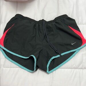 Nike Women's Black and Pink Running Shorts
